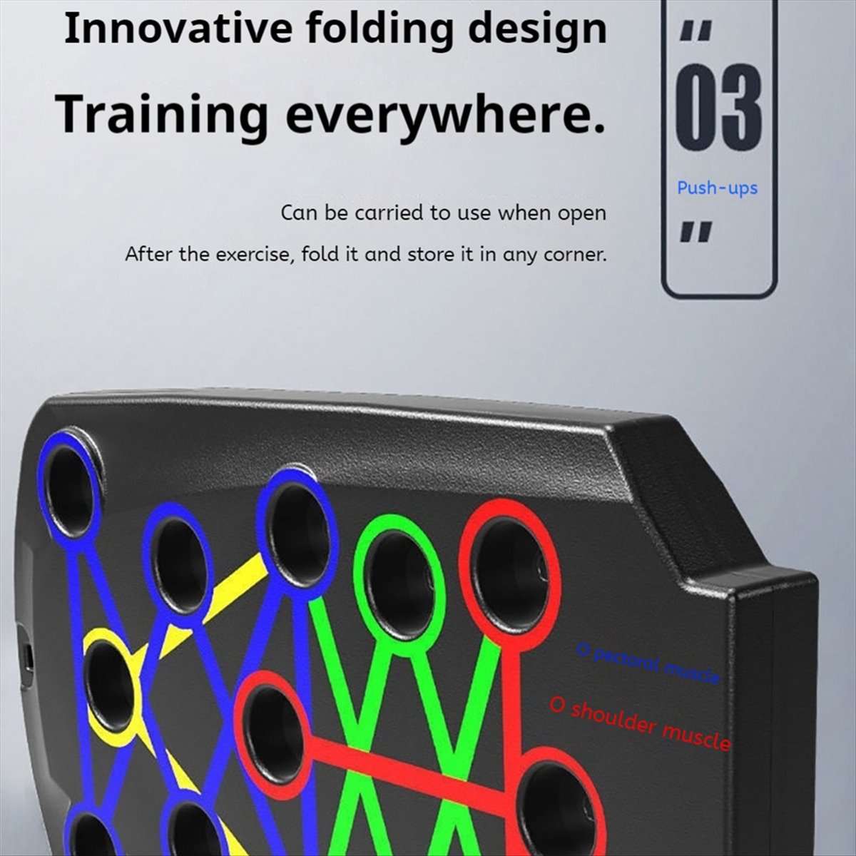 A10R Portable Foldable Push Up - огляд і ціна Push Up Board