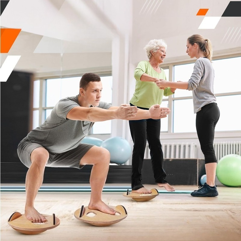Wooden Fitness Balance Board A - огляд і ціна Yoga Fitness Training